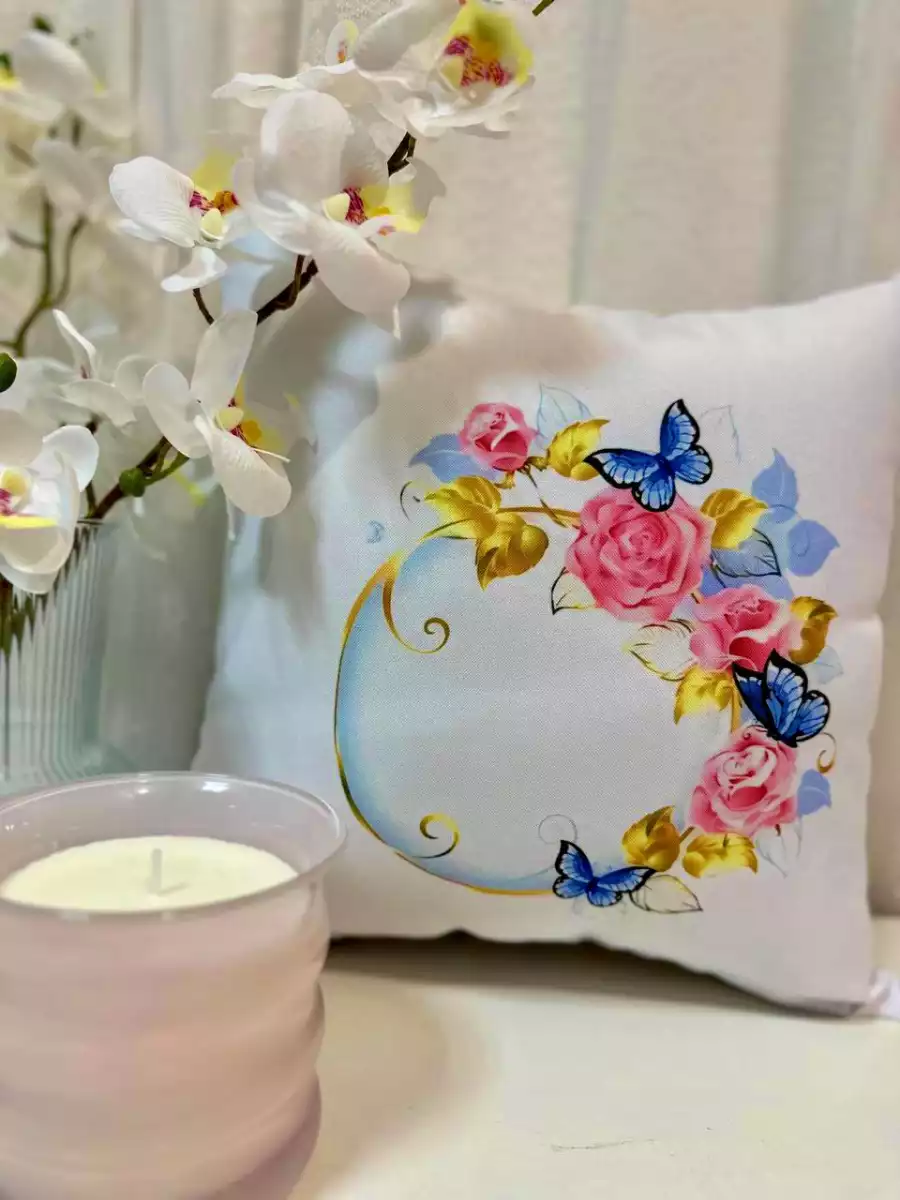 Almofada Flores Coloridas Circulo