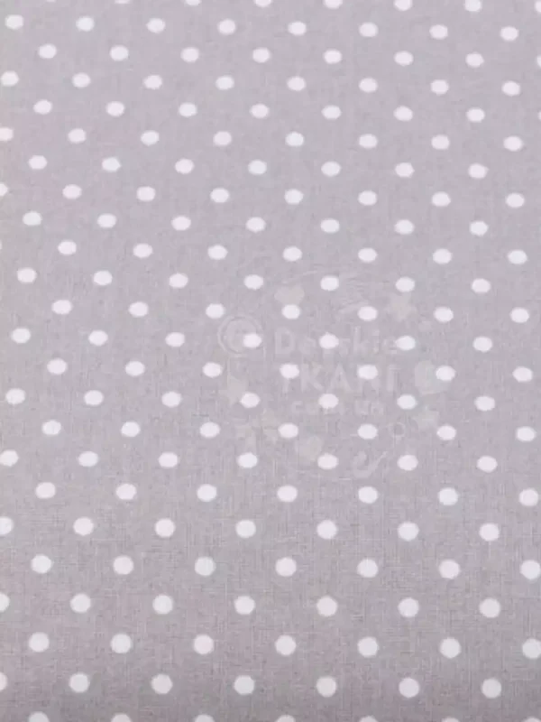 Tecido Cinzento Bolinhas