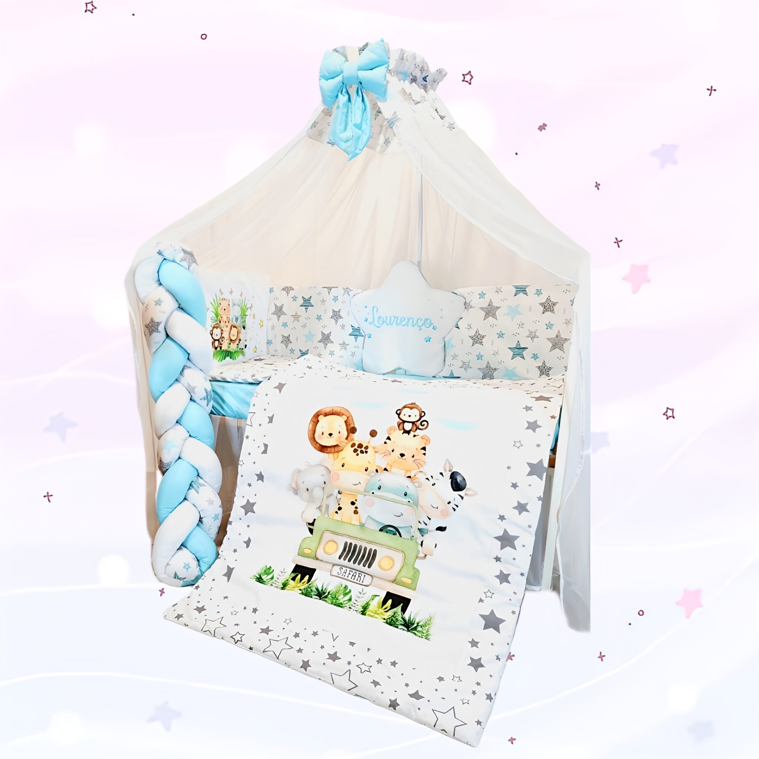 Conjunto Conforto «Safari Verde agua»