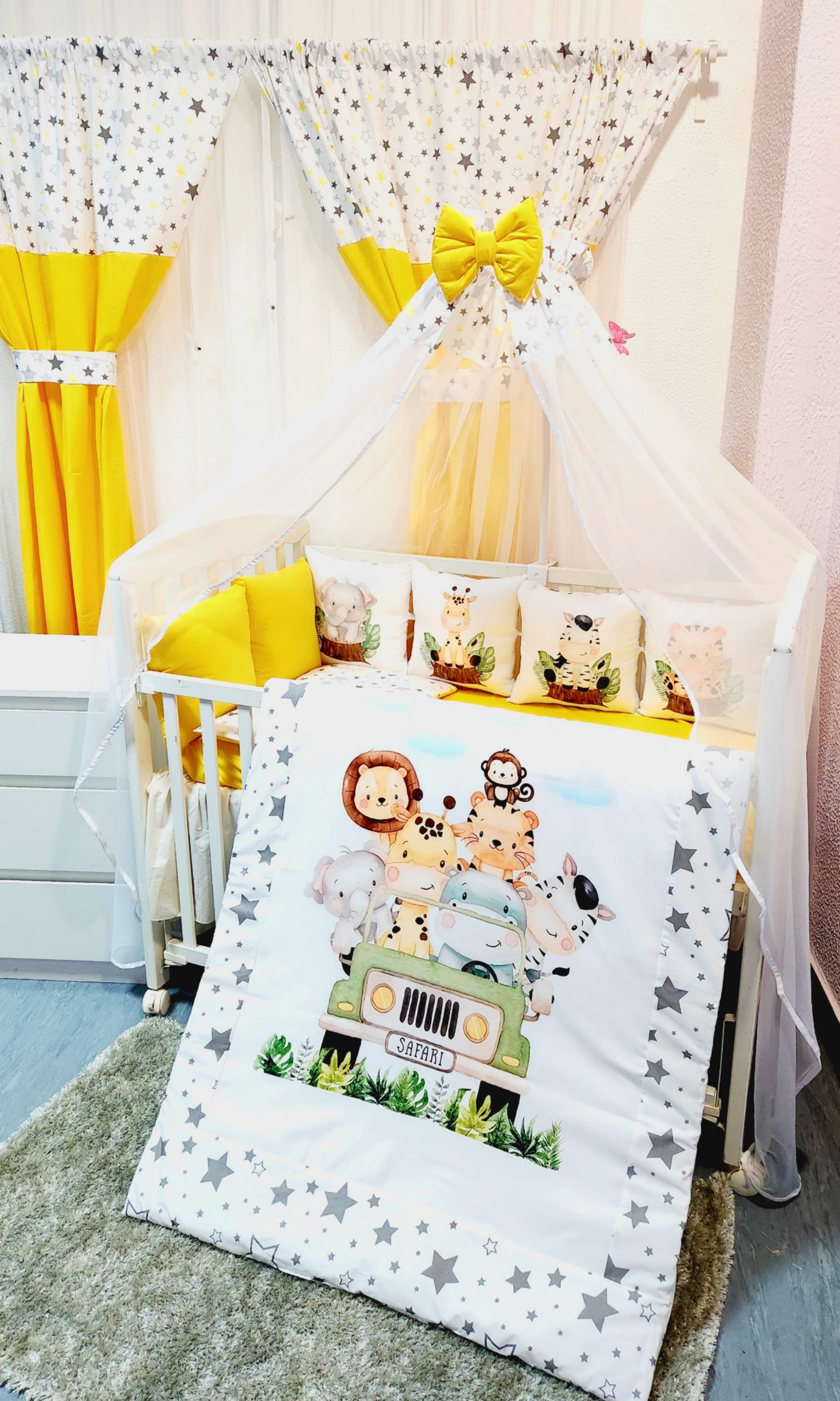 Conjunto 8 peças «Safari com estrelas»