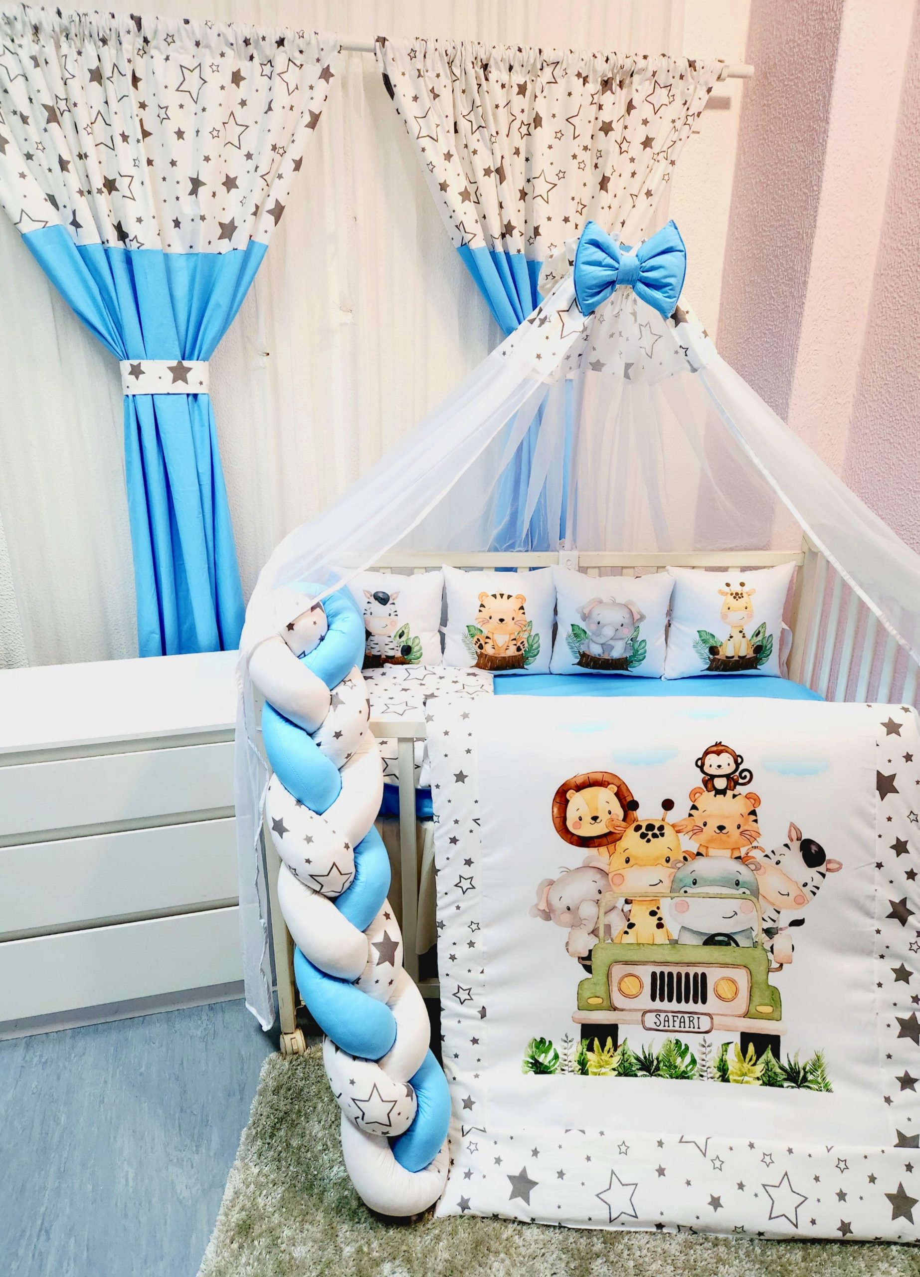 Conjunto 8 peças «Safari estrelas»