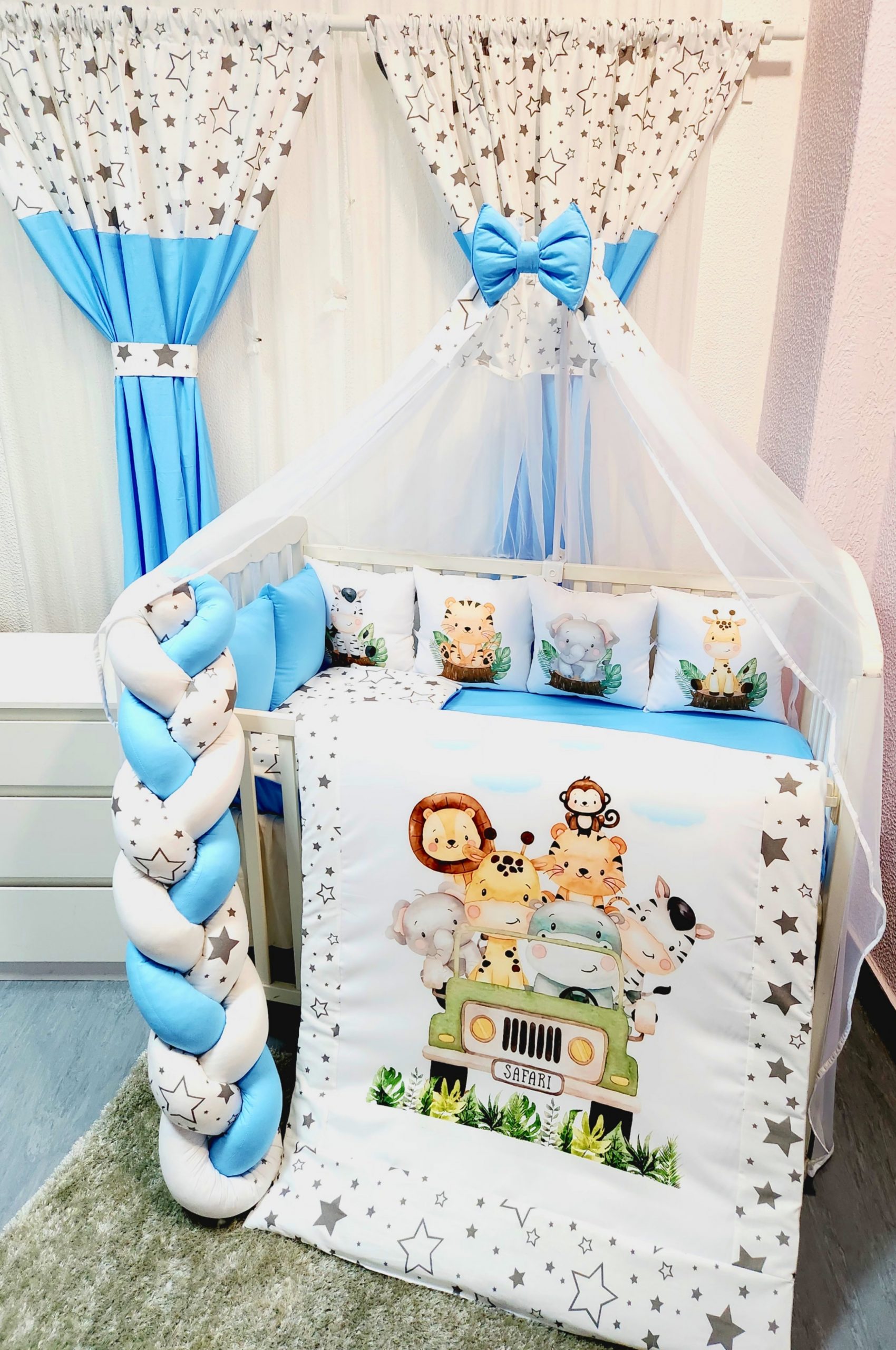 Conjunto 8 peças «Safari estrelas»