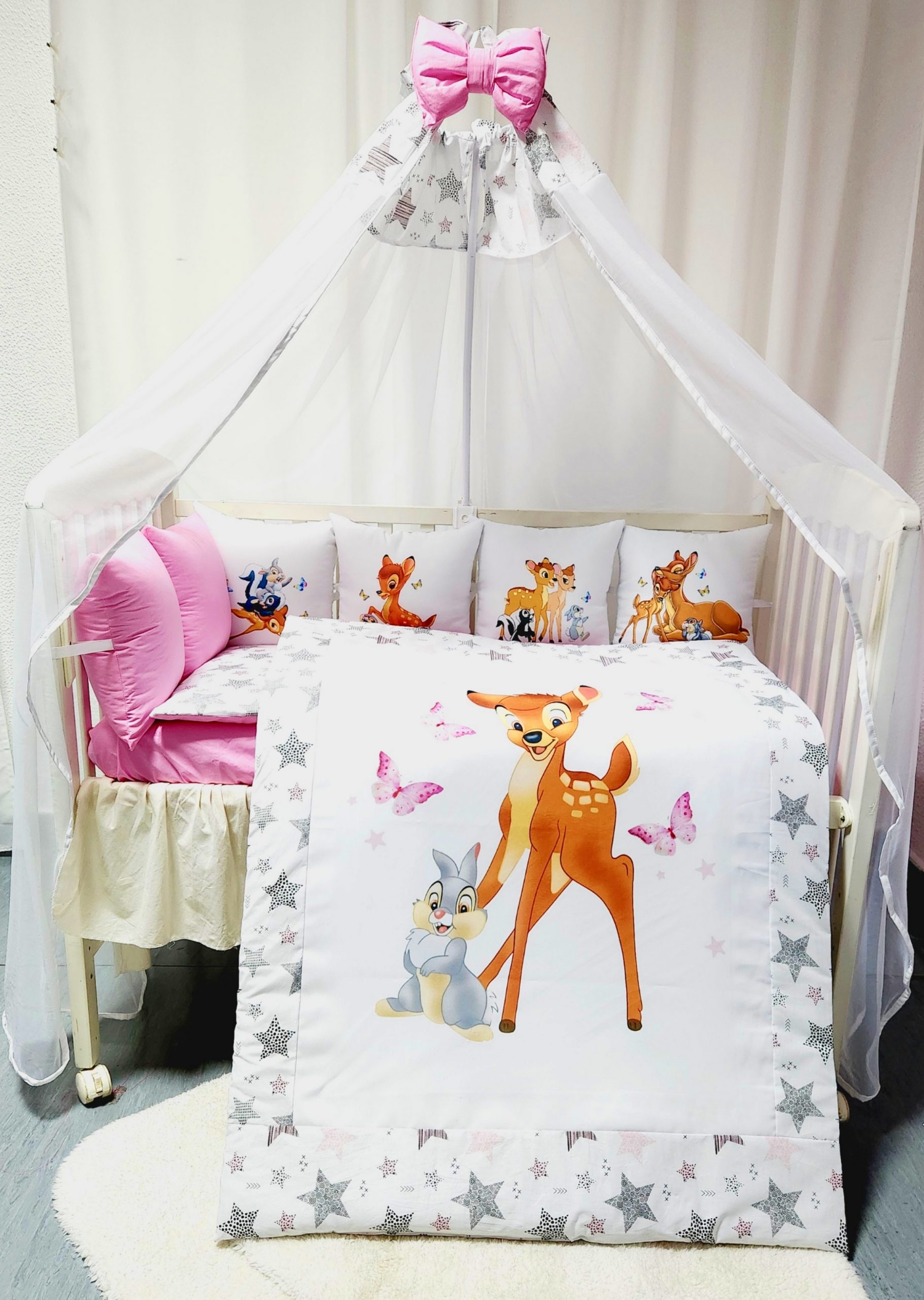 Conjunto 8 peças «Bambi com coelhinho»