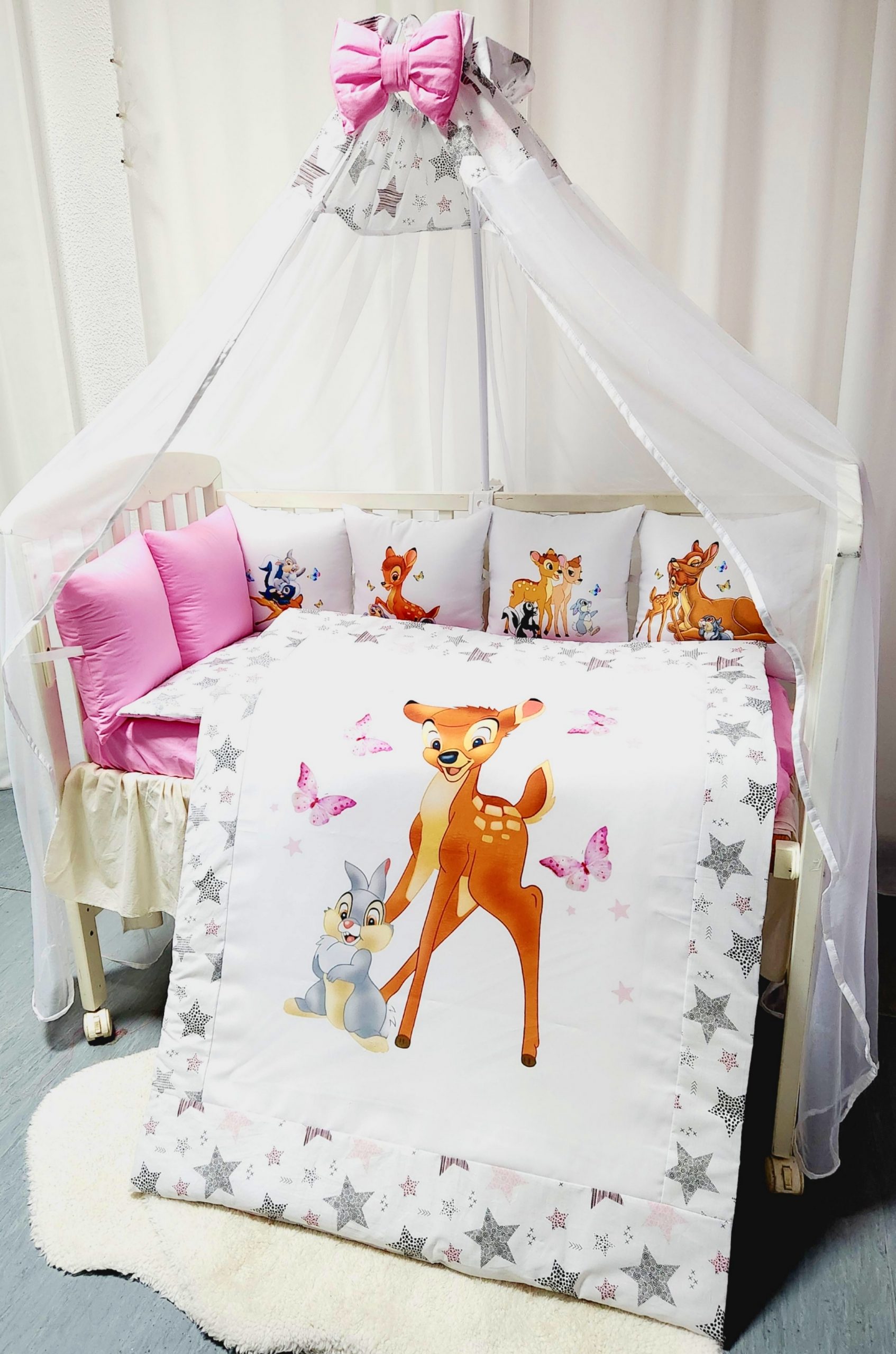 Conjunto 8 peças «Bambi com coelhinho»