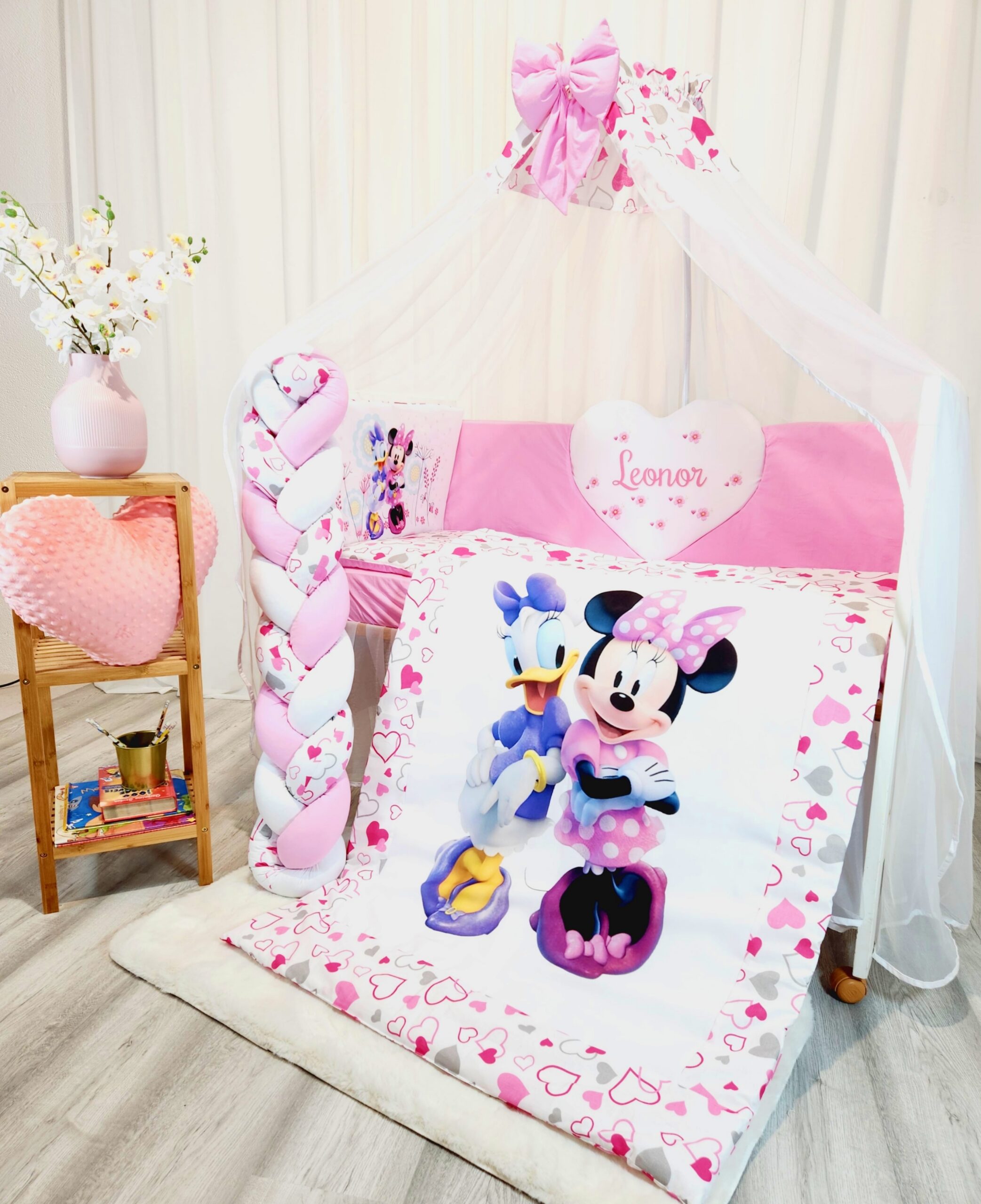 Conjunto Conforto «Minnie e Margarida Corações»
