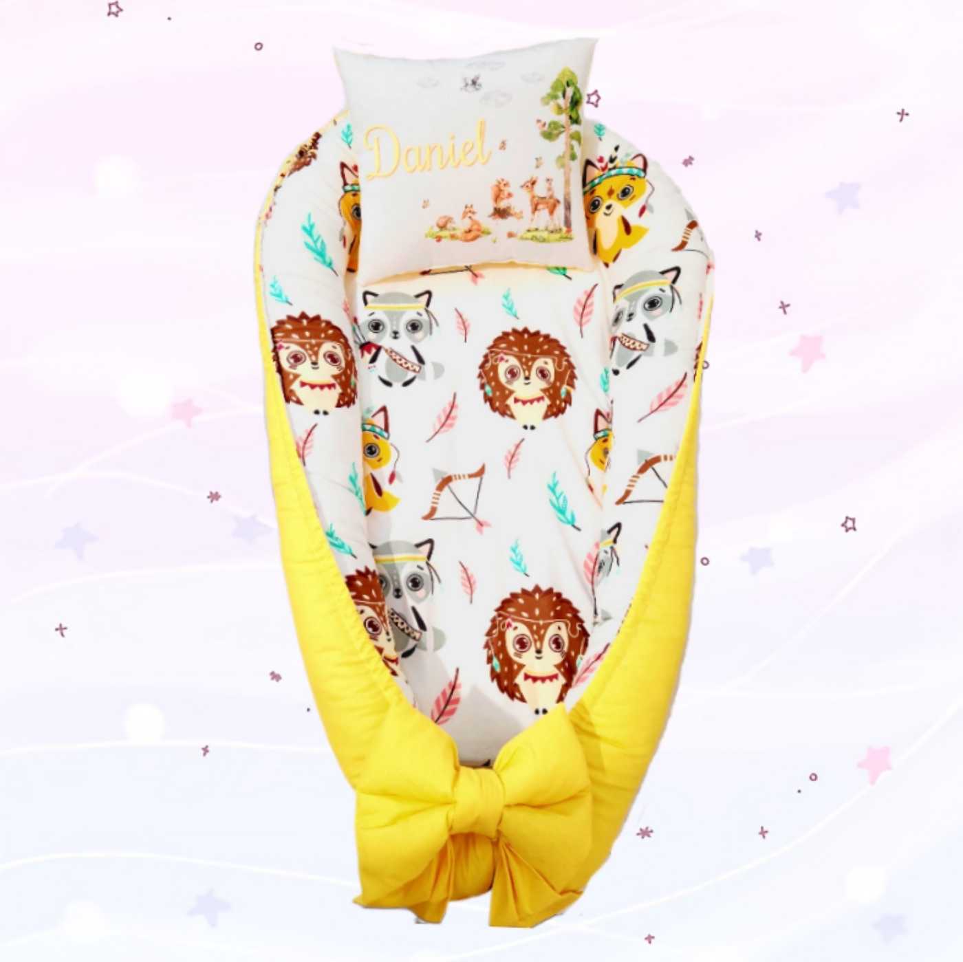 Ninho «Animais de Selva amarelo»