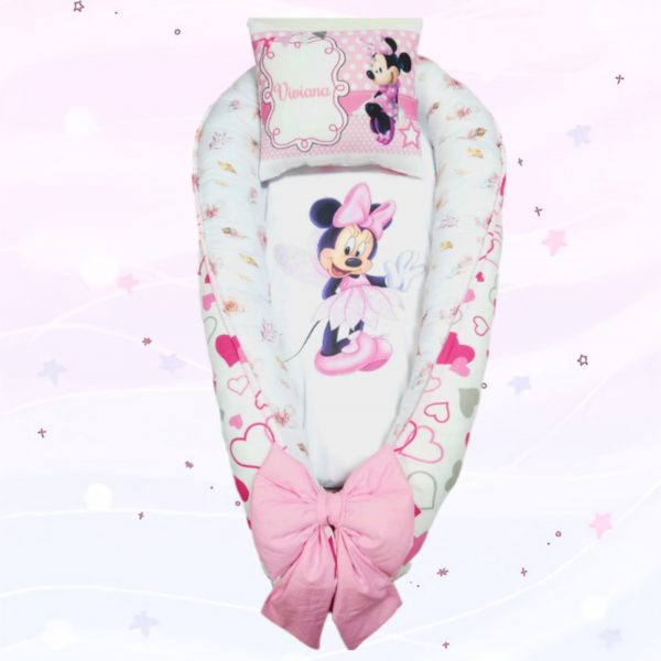 Ninho «Minnie rosa Corações»