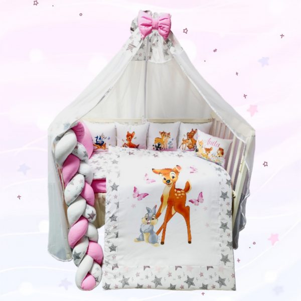 Conjunto 8 peças «Bambi com coelhinho»