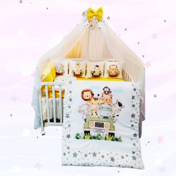 Conjunto 8 peças «Safari com estrelas»