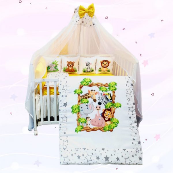 Conjunto 8 peças «Animais com estrelas»