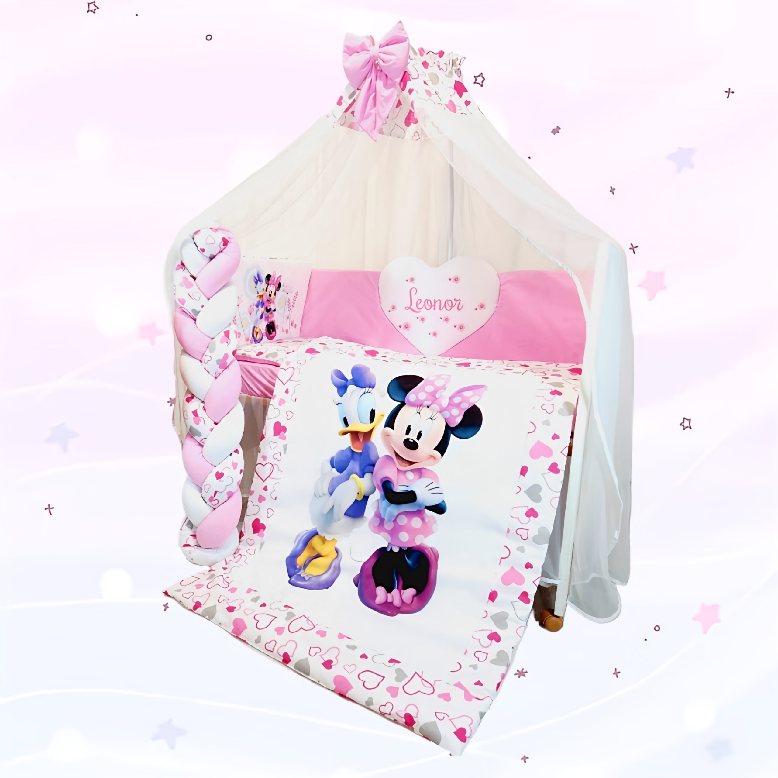 Conjunto Conforto «Minnie e Margarida Corações»