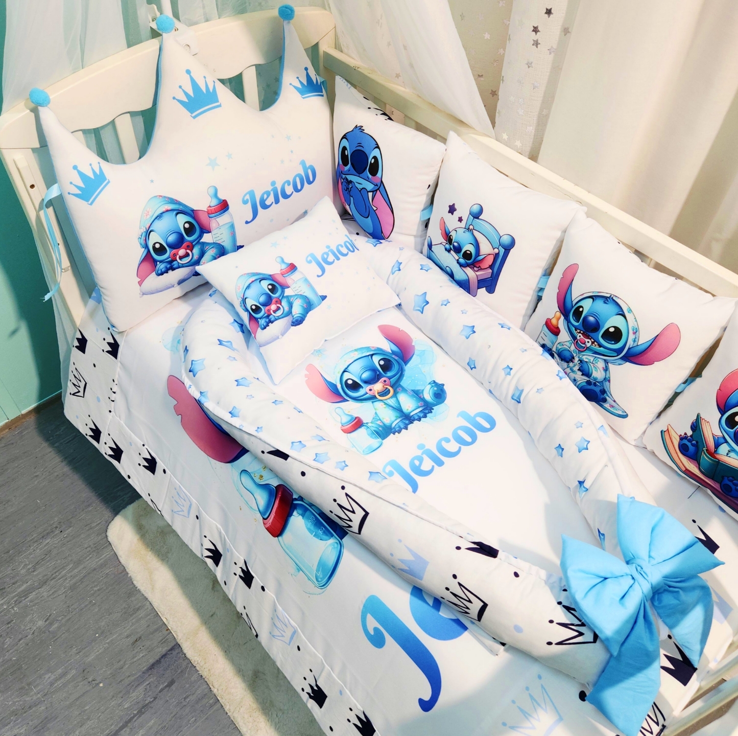 019Ninho «Stitch coroas azuis»