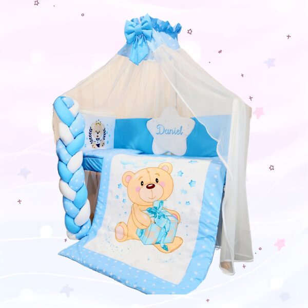 Conjunto Conforto «Ursinho azul estrelas»