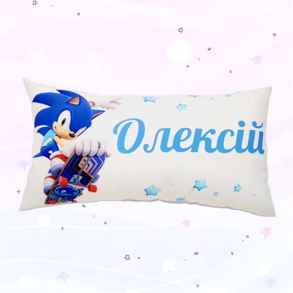 Almofada Sonic Personalizada com nome