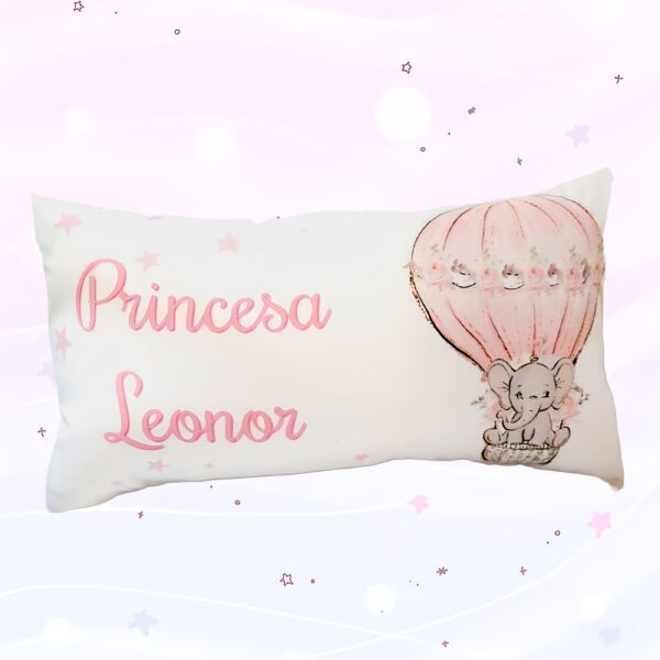 Almofada Ursinho rosa Personalizada com nome