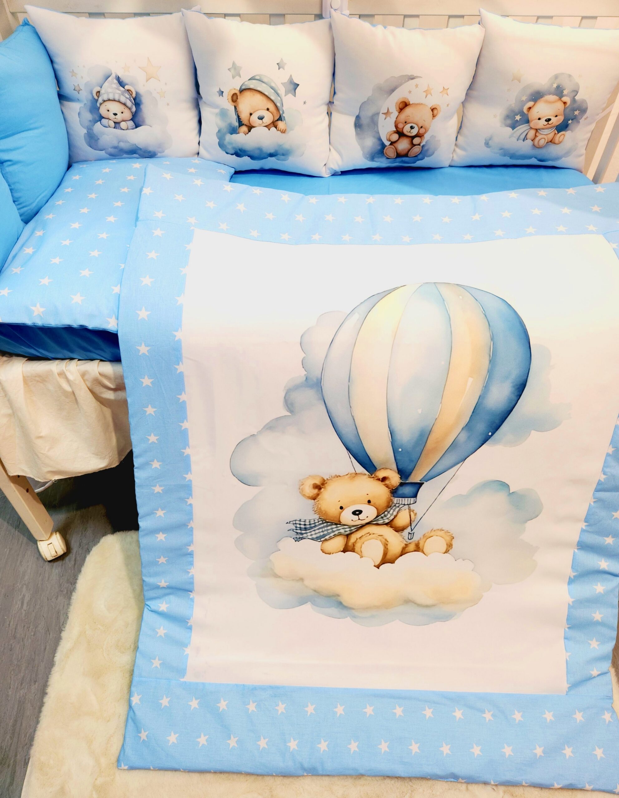 Conjunto 8 peças «Ursinho azul»