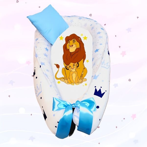 Ninho «Rey Leao azul coroas»