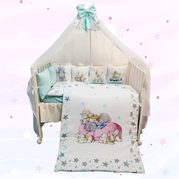 Conjunto 8 peças «Ursinho com amigos»