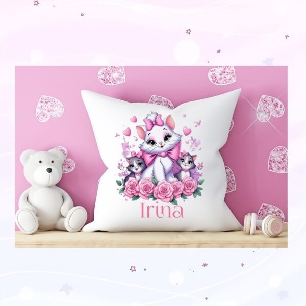Almofada Gata Marie Personalizada com nome