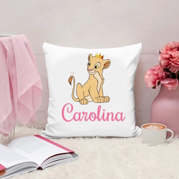 Almofada Amiga do Rey Leao Personalizada com nome