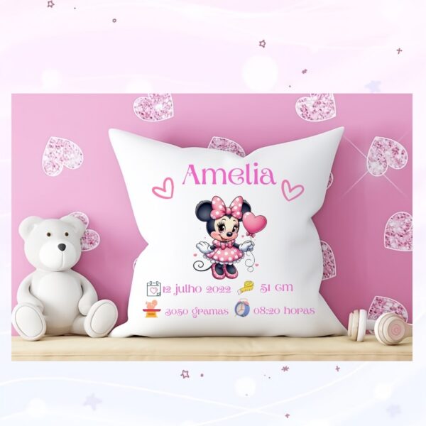 Almofada Dados Nascimento Minnie