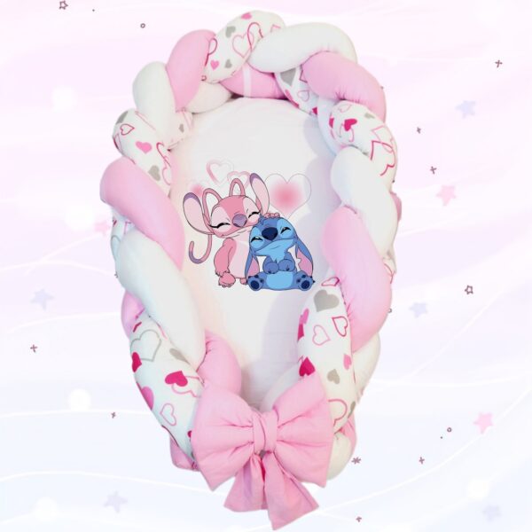 Ninho/Protetor 2 em 1 «Angel + Stitch»