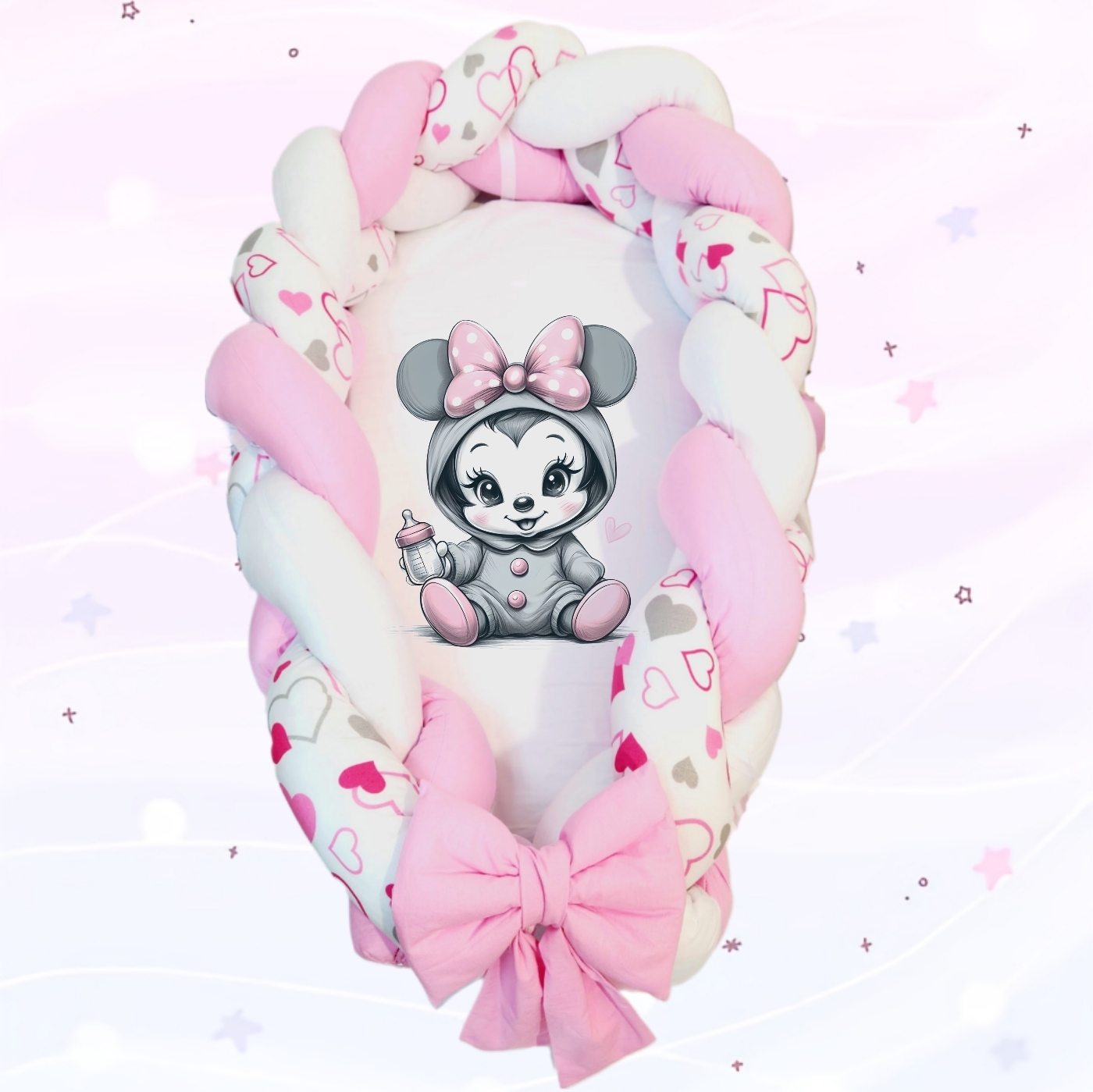 Ninho/Protetor 2 em 1 «Minnie Bebé»