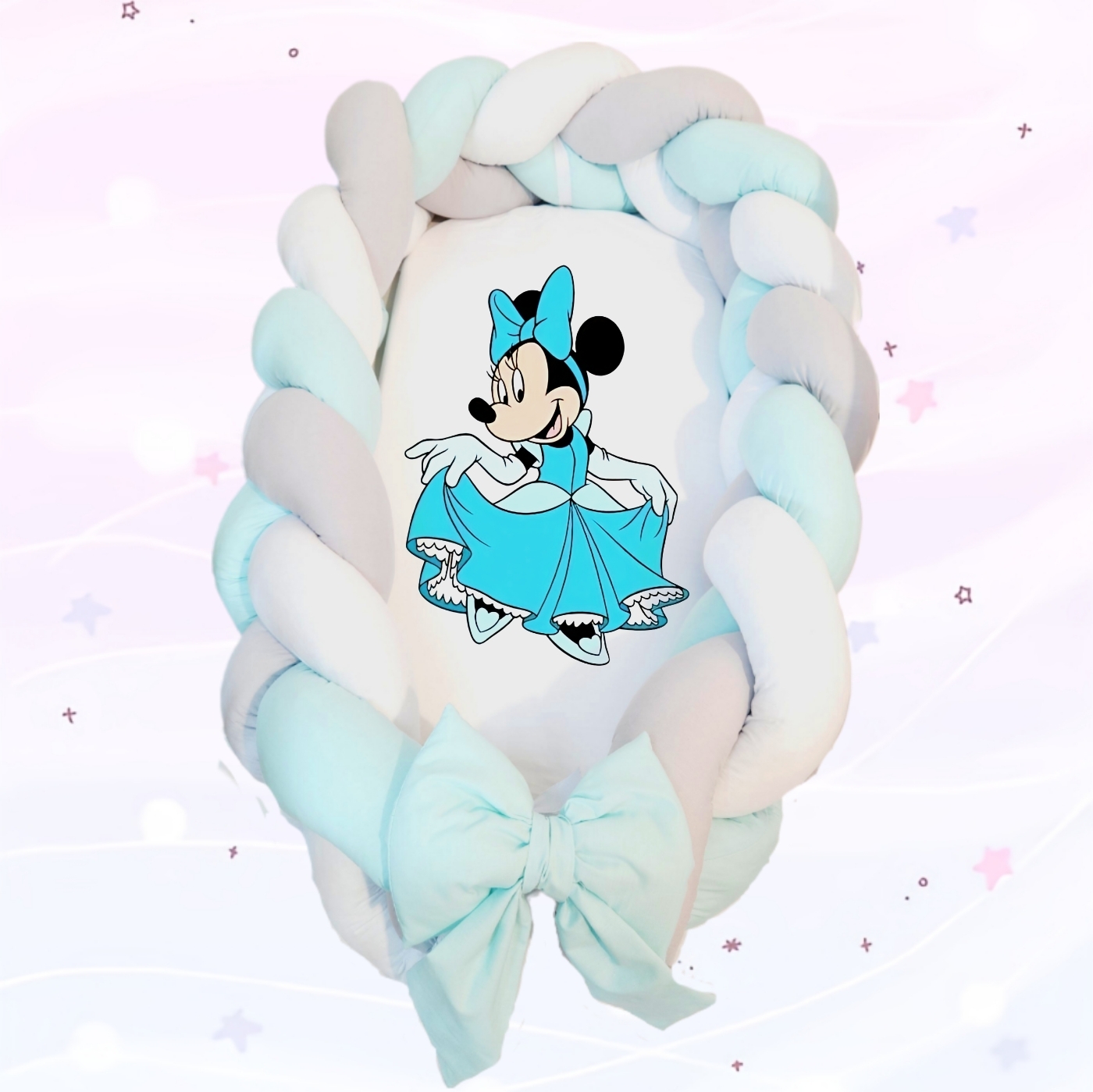 Ninho/Protetor 2 em 1 «Minnie azul»