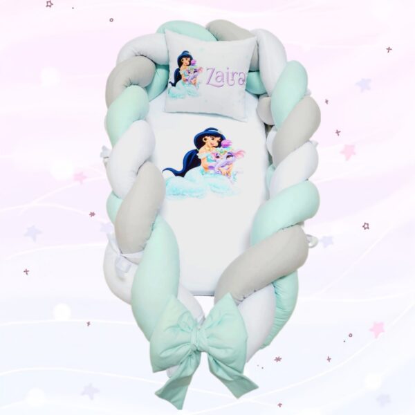 Ninho/Protetor 2 em 1 «Yasmine com elefante»