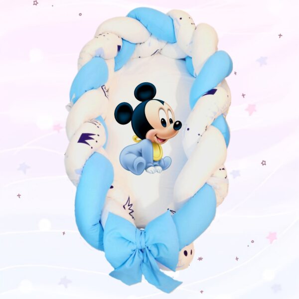 Ninho/Protetor 2 em 1 «Mickey  azul»