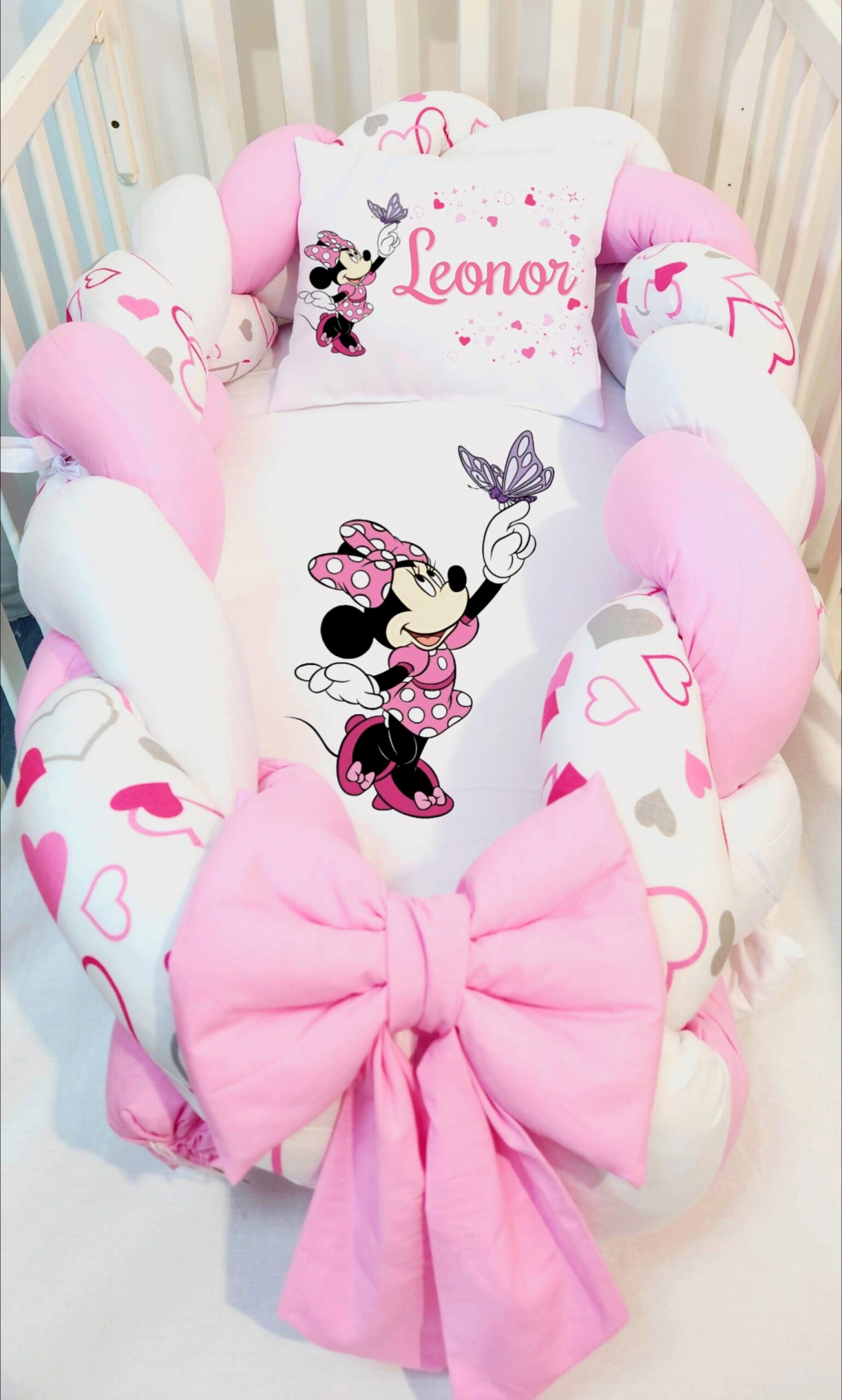 Ninho/Protetor 2 em 1 «Minnie com borboleta»