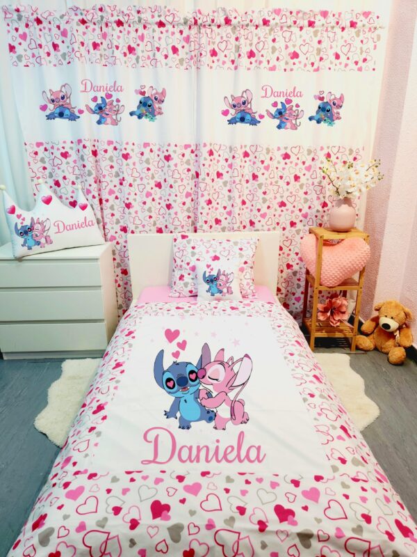 Conjunto para cama solteiro 90×200cm «Stitch»