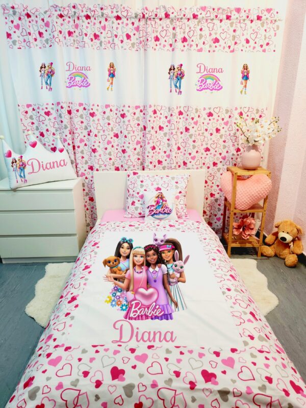 Conjunto para cama solteiro 90×200cm «Barbie Boss»