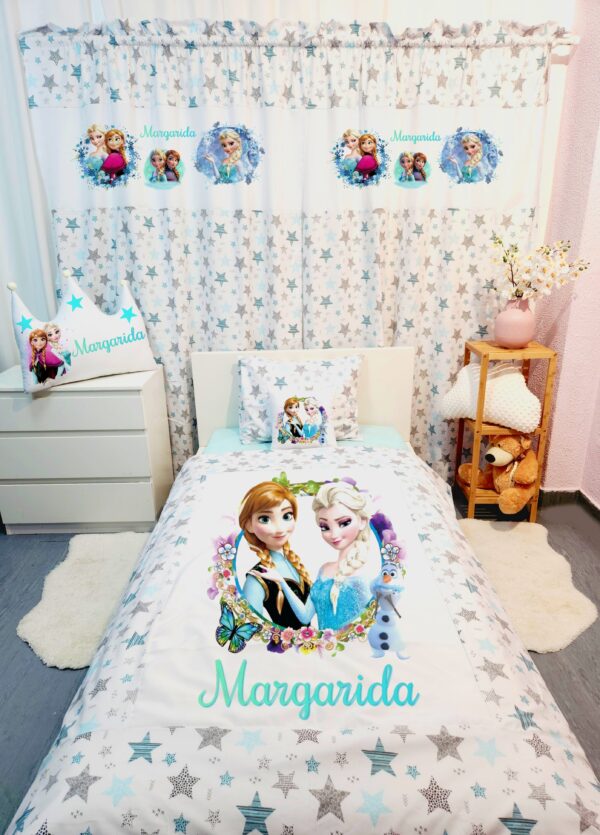 Conjunto para cama solteiro 90×200cm «Frozen»