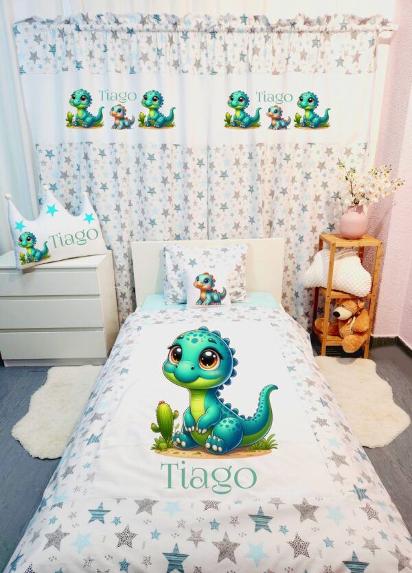 Conjunto para cama solteiro 90×200cm «Dino»