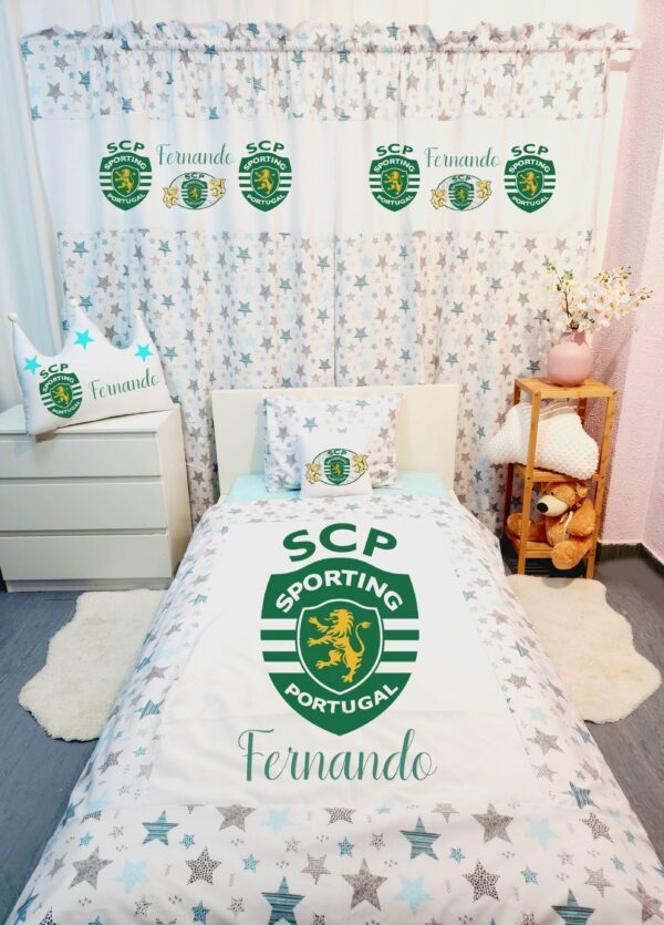 Conjunto para cama solteiro 90×200cm «Sporting SCP»