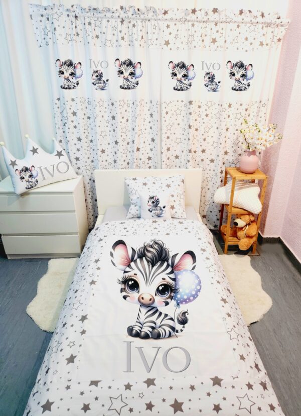 Conjunto para cama solteiro 90×200cm «Zebra»