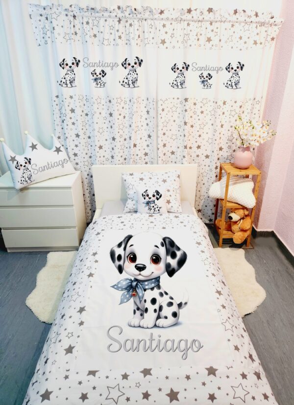 Conjunto para cama solteiro 90×200cm «Cãozinho»