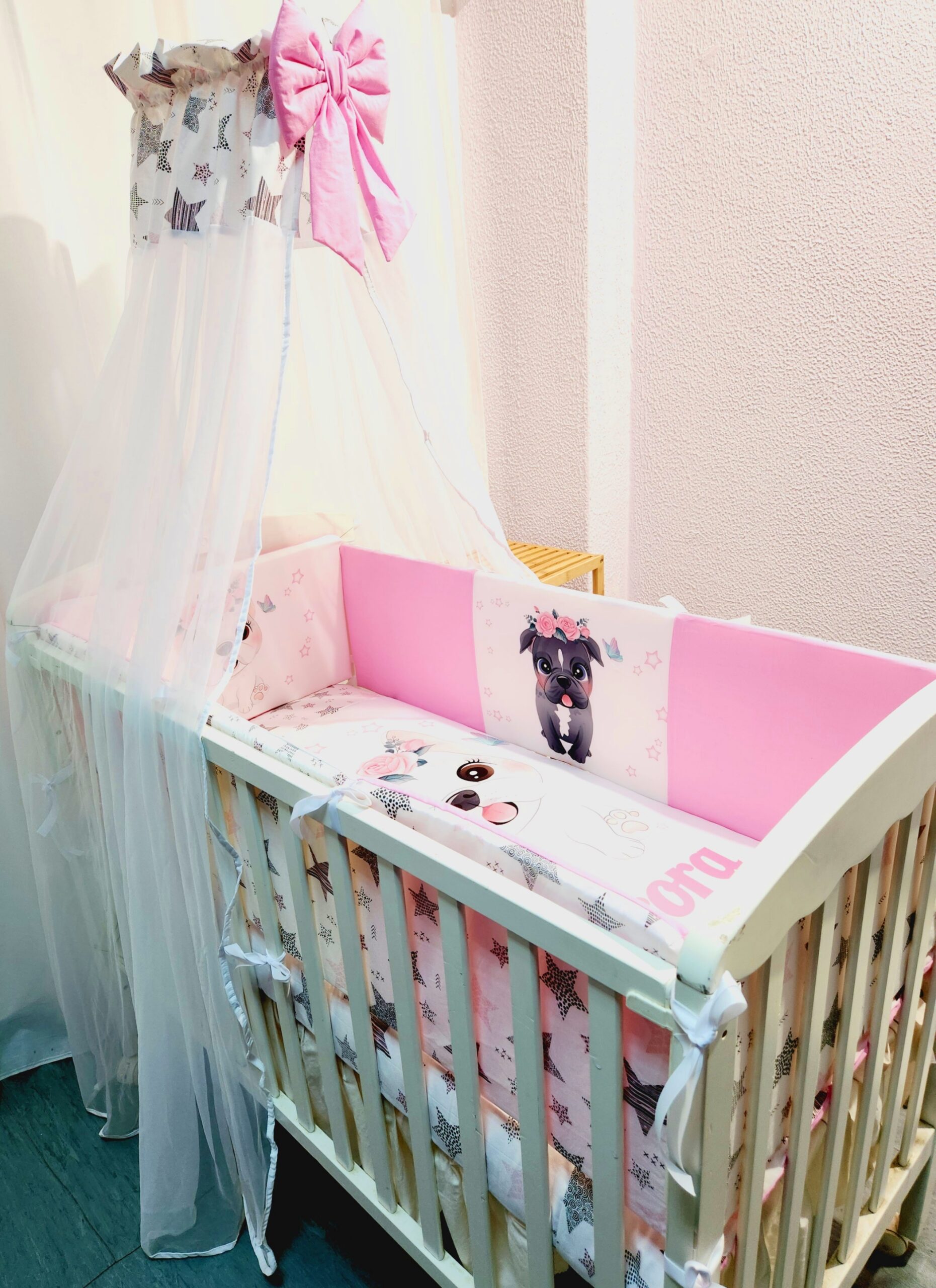 Modelo Proteção total «Cãozinho rosa»