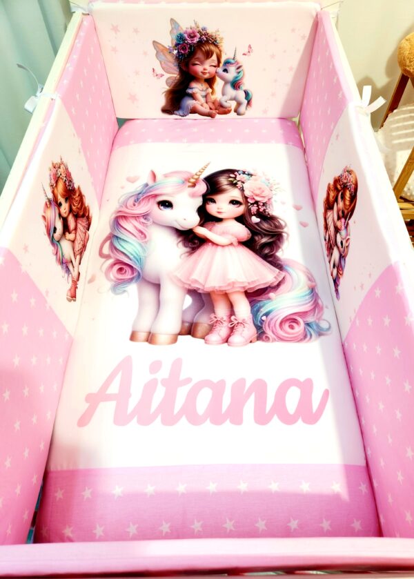 Modelo Proteção total «Princesa com unicórnio»