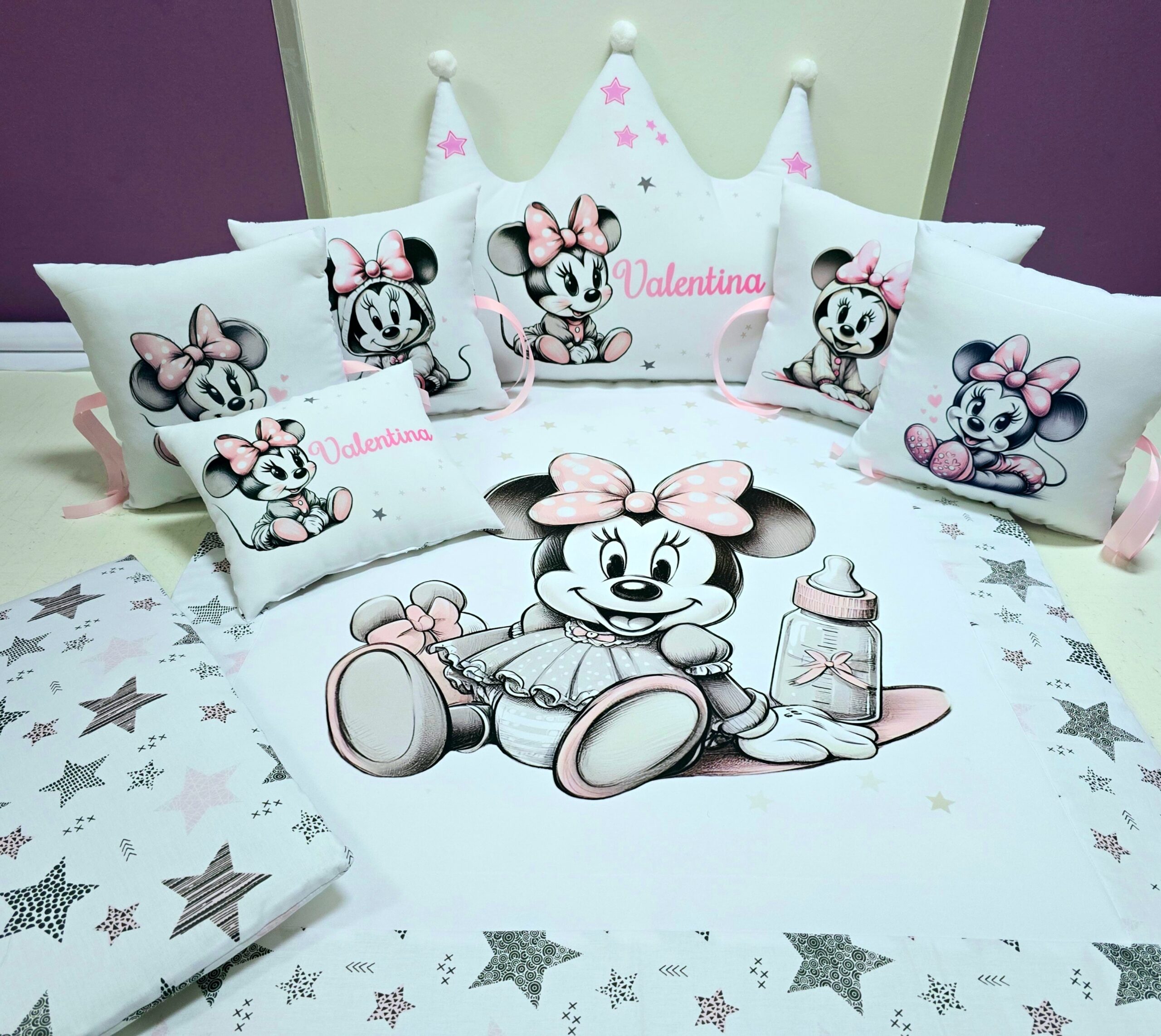 Modelo Coroa «Minnie Estrelas cinzentas»