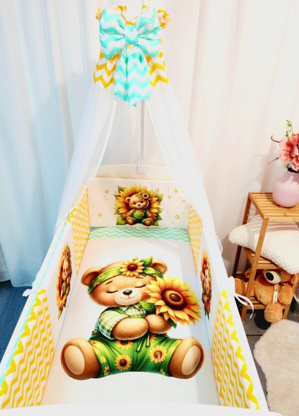 Modelo Proteção total «Ursinho com uma flor»