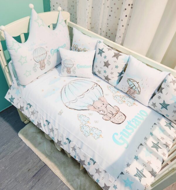 Modelo Coroa «Ursinho verde agua»