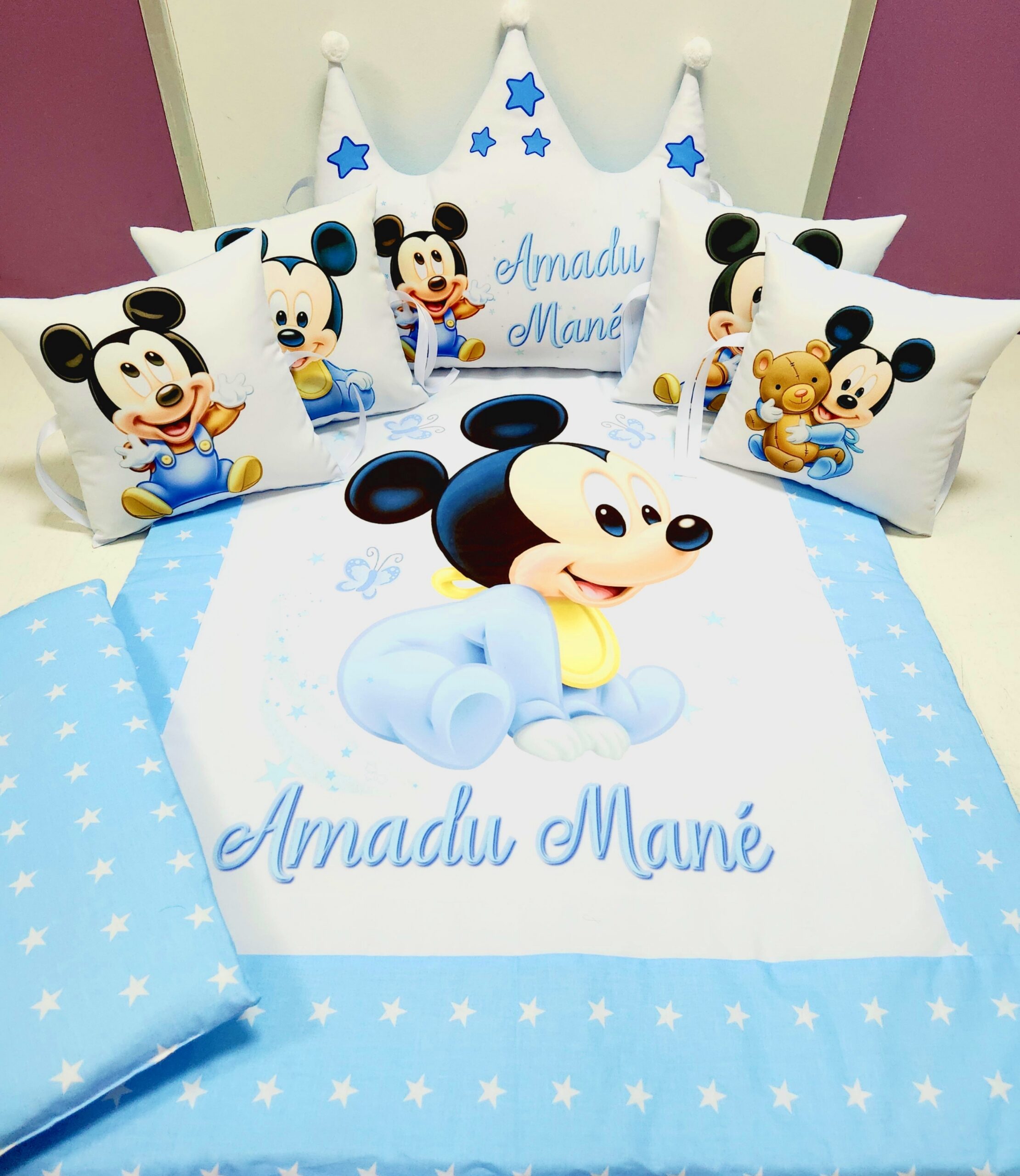 Modelo Coroa «Mickey estrelas azuis»