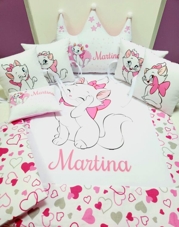 Modelo Coroa «Gatinha Marie com corações»