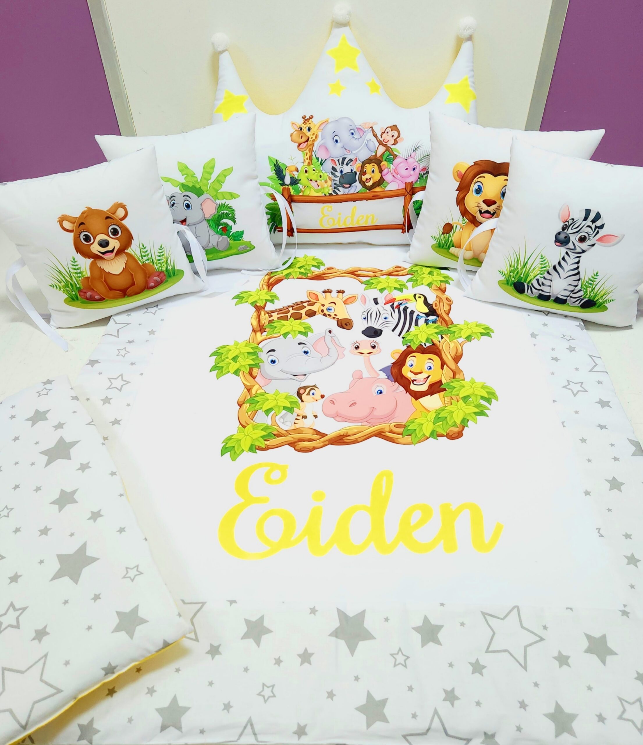 Modelo Coroa «Animais com estrelas cinzentas»