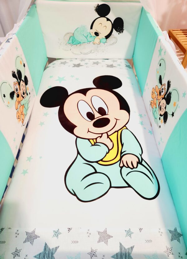 Modelo Proteção total «Mickey com estrelas verde agua»