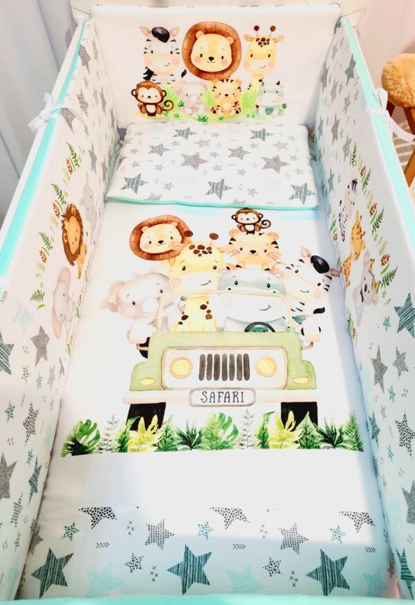 Modelo Proteção total «Safary com folhas verdes»