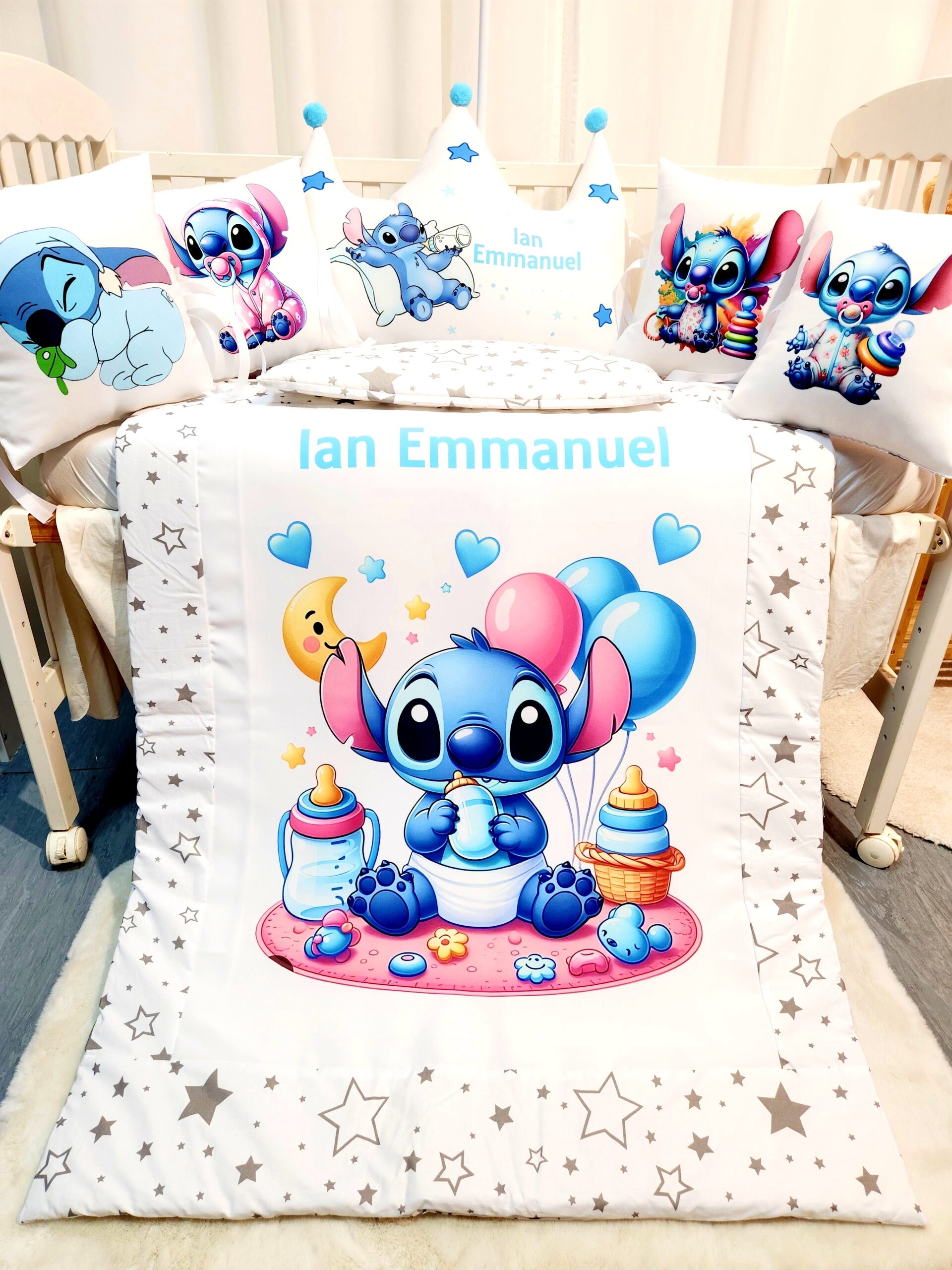 Modelo Coroa »Stitch estrelas cinzentas»