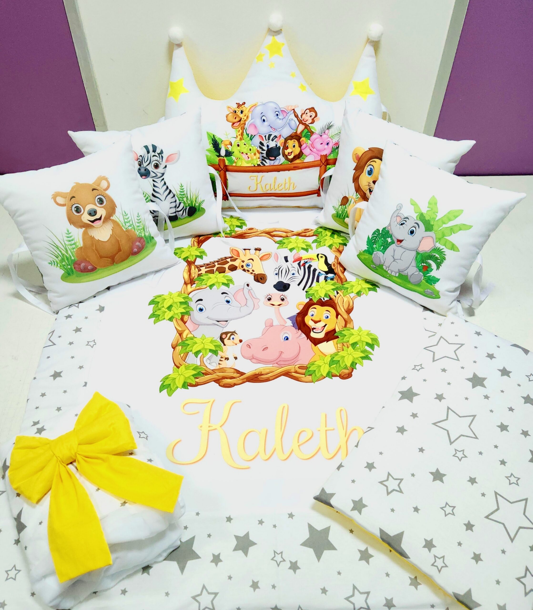 Modelo Coroa «Animais com estrelas cinzentas»